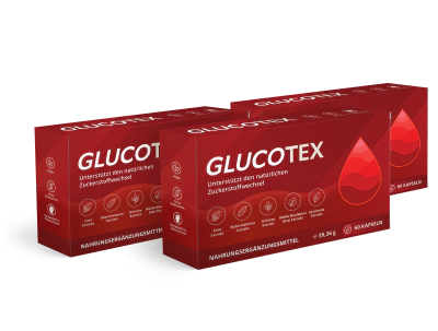 Glucotex supplement display