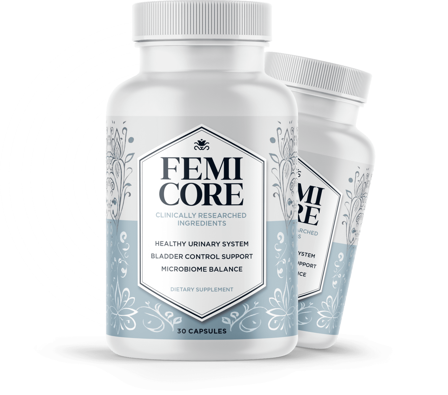 FemiCore supplement bottles